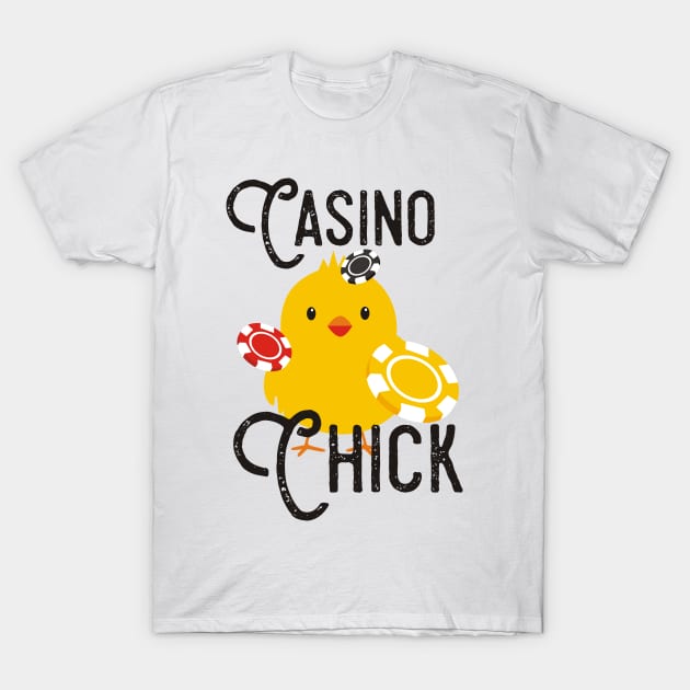 Casino Chick Funny T-Shirt by Lin Watchorn 